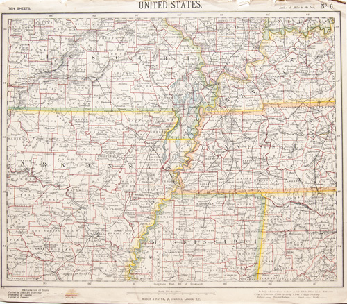 antique maps [parts of Missouri, Arkansas, Mississippi, Alabama, Tennessee and Kentucky]